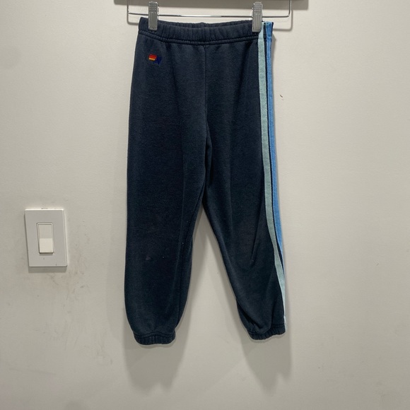 Aviator nation 5 striped sweatpants